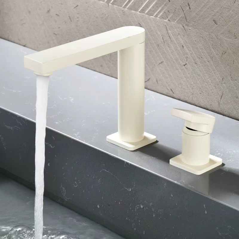 Pure White Minimalist Split Faucet